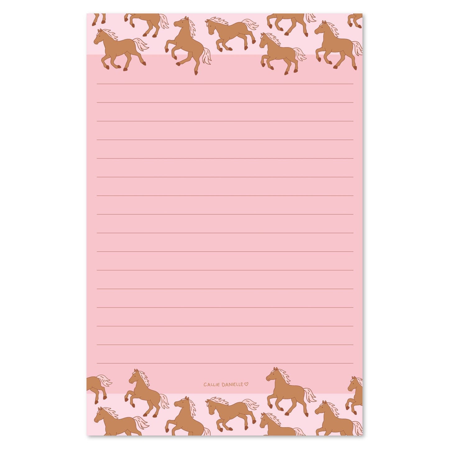Western Horses 4x6 Notepad