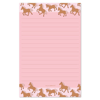 Western Horses 4x6 Notepad