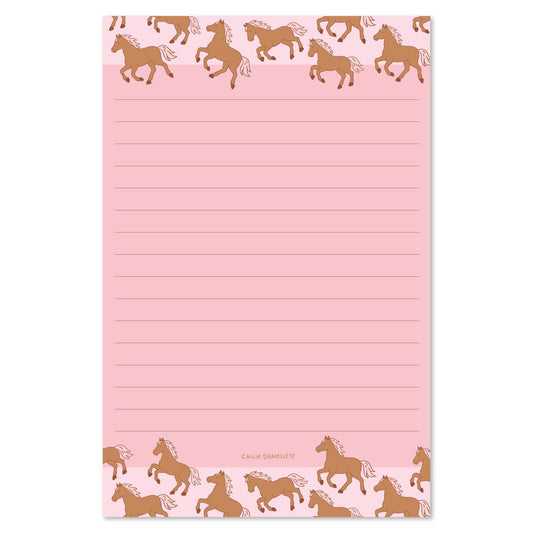 Western Horses 4x6 Notepad