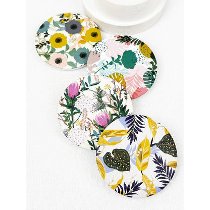 Tropical Leaf Compact Mirror