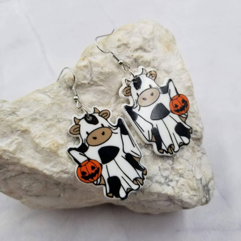Cow Ghost Earrings