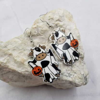 Cow Ghost Earrings