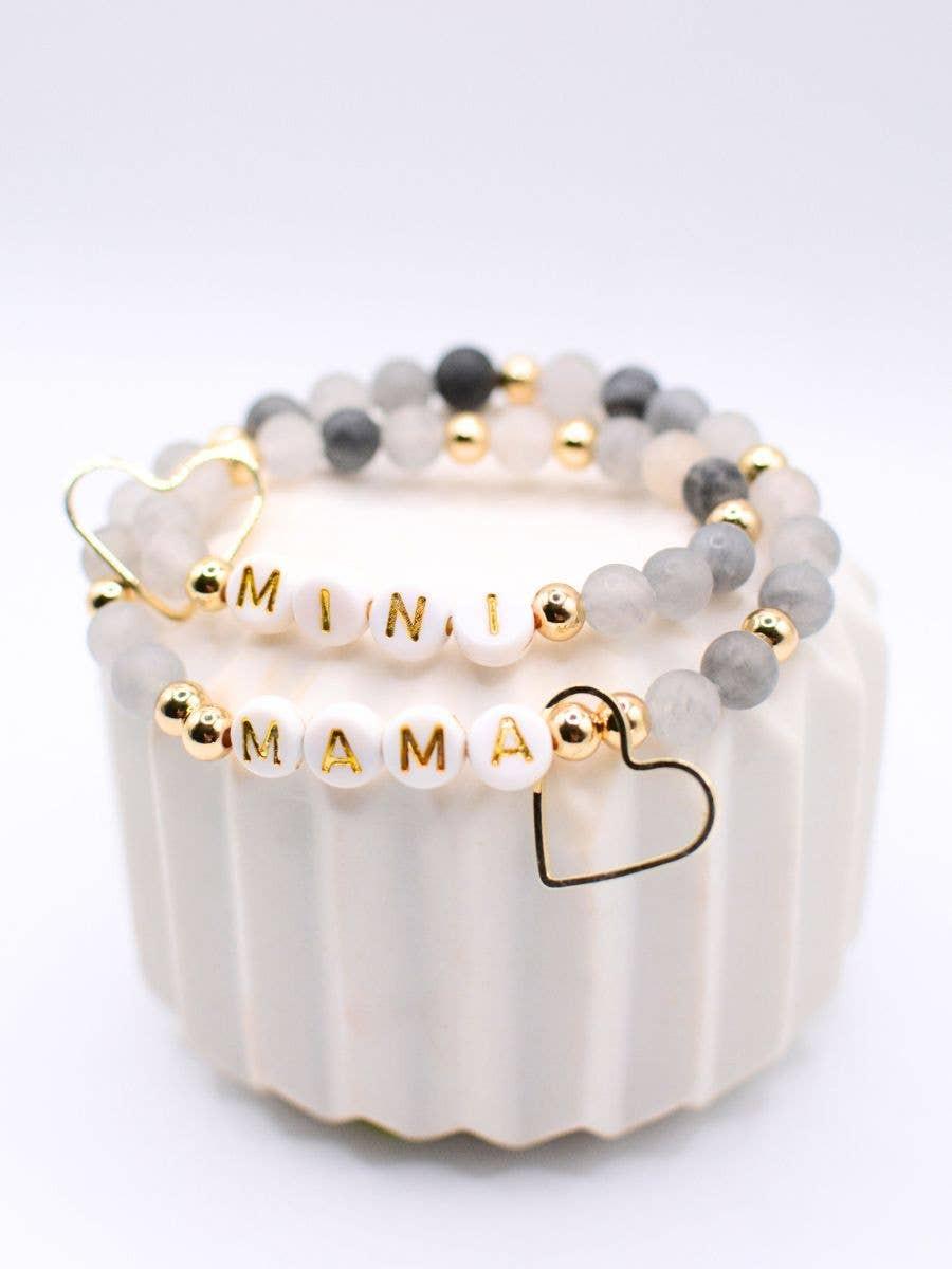 Mama & Mini Bracelet Set - Black