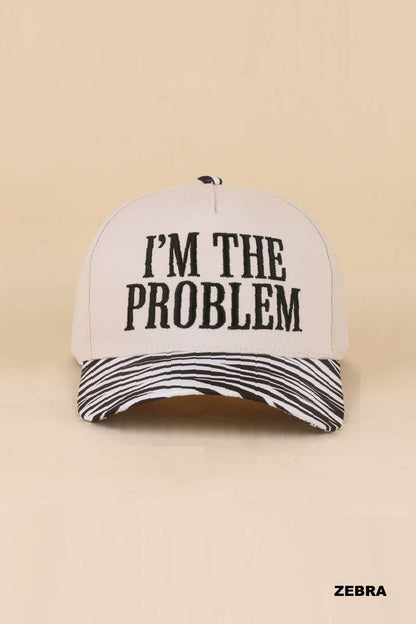 I'm The Problem Two Tone Snapback Hat: PAISLEY BLACK / 1(ONE SIZE)