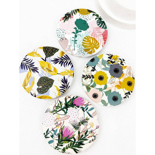 Tropical Leaf Compact Mirror