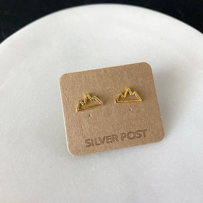 Mountain Wire Earrings: Gold