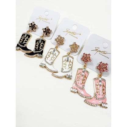Western Cowgirl Boots Earring