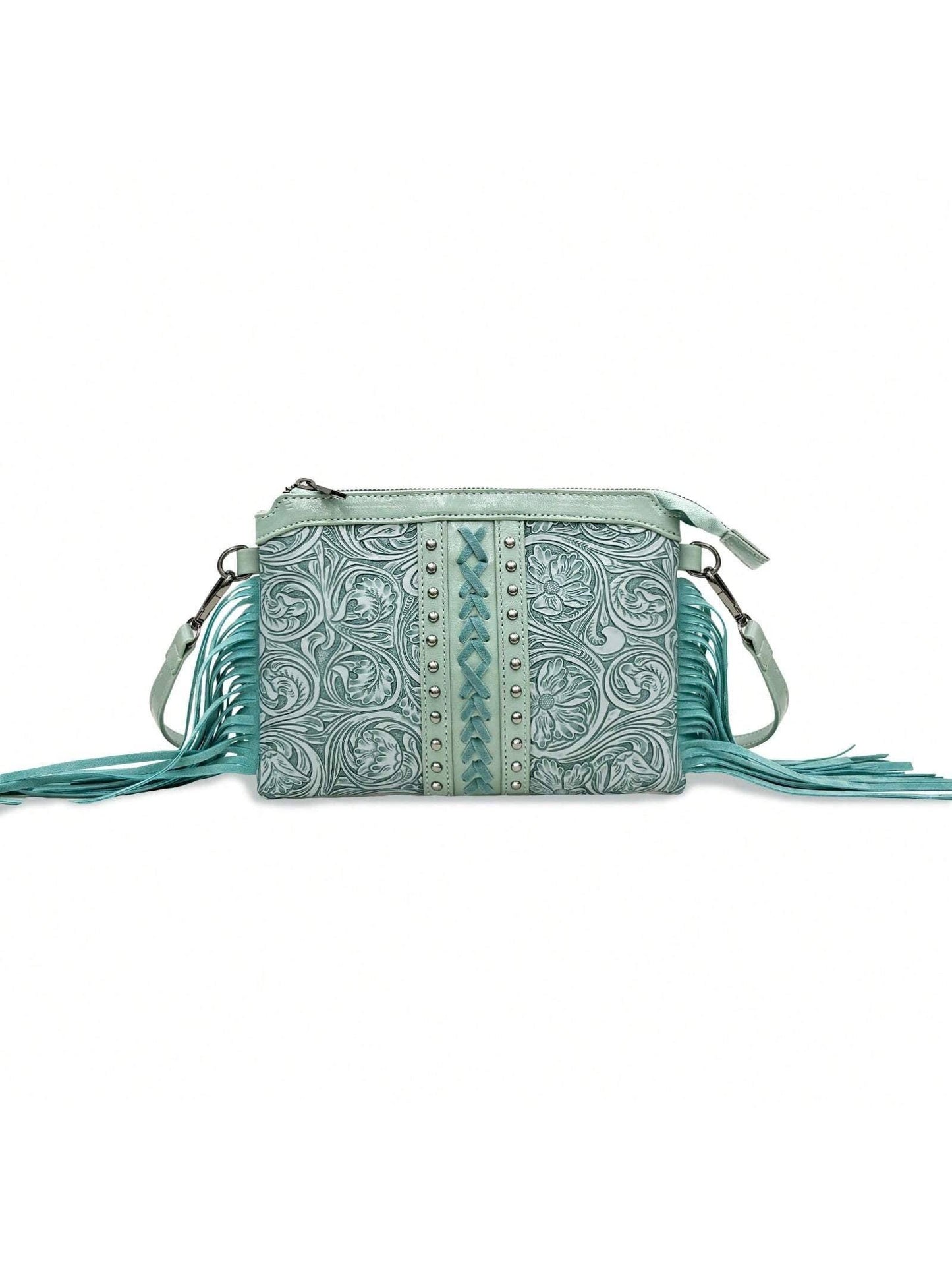 Dolly Fringe Crossbody - Teal