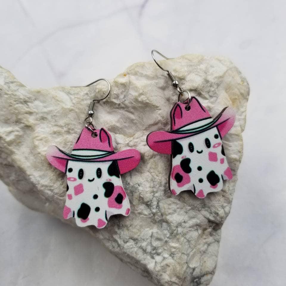 Cowgirl Ghost Earrings