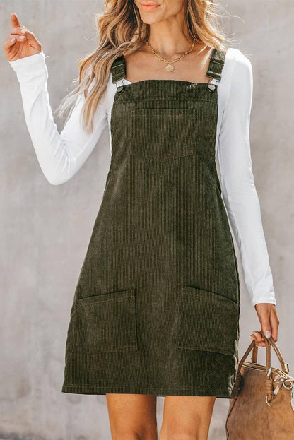 Corduroy Overall Dress