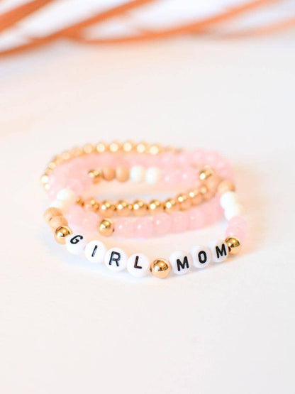 Girl Mom Bracelet Set