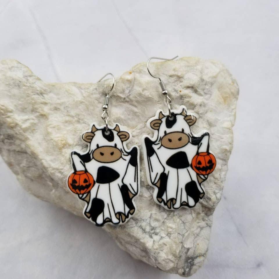 Cow Ghost Earrings
