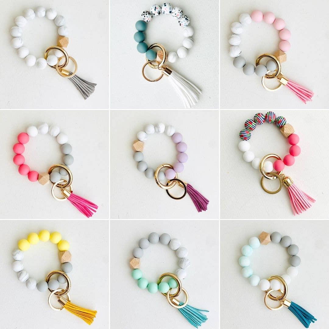 Mixed Colors Keychains - Minor Imperfections: Silicone Bead Keychains