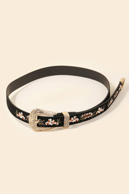 Prairie Bloom Buckle Belt
