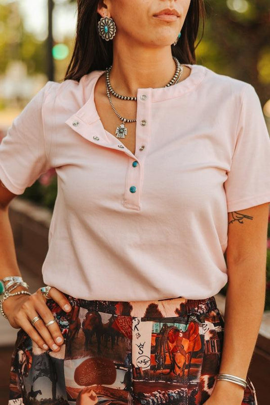 Desert Rose Henley